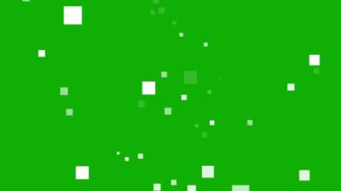 Flash kare yeşil ekran arkaplanlı hareket grafiklerini şekillendirir