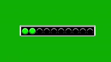 Yeşil ekran arkaplanlı dijital yükleme sembolü grafikleri