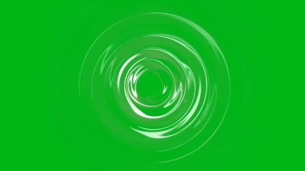 Water Rimpelt Golven Bewegende Graphics Met Groen Scherm Achtergrond — Stockvideo