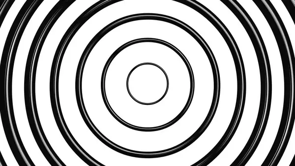 Schöne Illustration Der Schwarzen Kreise Muster Auf Schlichtem Weißen Hintergrund — Stockfoto