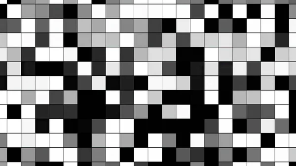 黑白棋盘图案的精美图解 — 图库照片