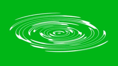 Su dalgaları veya dalgalar hareket grafikleri yeşil ekran arkaplan