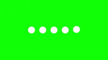 Yeşil ekran arkaplan ile sembol hareketi grafikleri yükleniyor