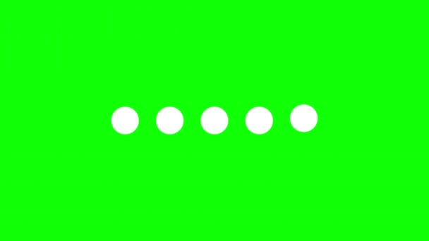 Загрузка Графики Движения Символов Зеленым Фоном Экрана — стоковое видео