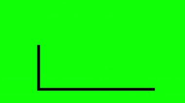 Yeşil ekran arkaplan ile çubuk grafik canlandırma grafikleri