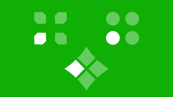 Цифрова Графіка Процесу Завантаження Фоном Зеленого Екрану — стокове відео