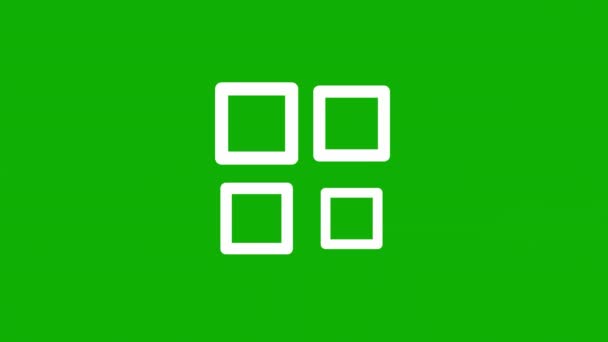 Цифрове Завантаження Або Буферизація Символів Графіки Руху Фоном Зеленому Екрані — стокове відео