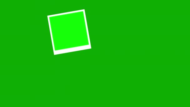 带有绿色屏幕背景的相册演示运动图形 — 图库视频影像