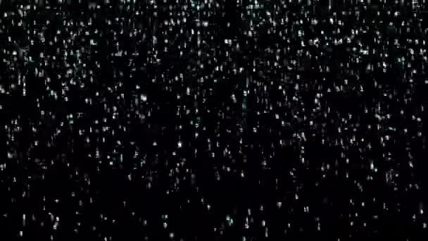 普通黑色背景的落雨运动图形 — 图库视频影像