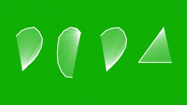 緑のスクリーンの背景が付いている2024新しい年の動きのグラフィック — ストック動画