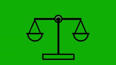 Yeşil ekran arkaplanlı ölçekli hareket grafikleri