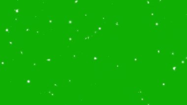 Parıldayan parıltı yeşil ekran arkaplanlı hareket grafikleri parlıyor