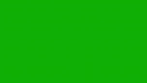 Spiralne Smugi Grafiki Ruchu Zielonym Tle Ekranu — Wideo stockowe