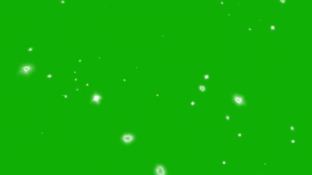 闪烁着闪闪发光的绿色屏幕背景的运动图形 — 图库视频影像