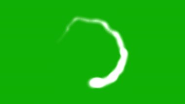 Yeşil ekran arkaplan ile sihirli dalga hareketi grafikleri daire çiziyor