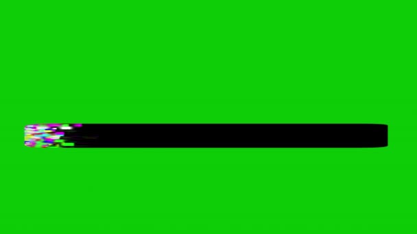 Cyfrowy Załadunek Symbolem Ruchu Grafiki Zielonym Tle Ekranu — Wideo stockowe