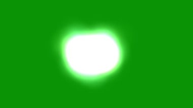 Yeşil ekran arkaplanlı ruhani aura enerji hareketi grafikleri