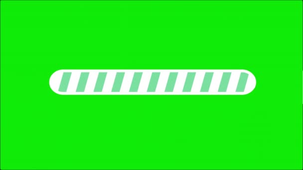 Digitale Ladebalken Bewegungsgrafik Mit Grünem Hintergrund — Stockvideo