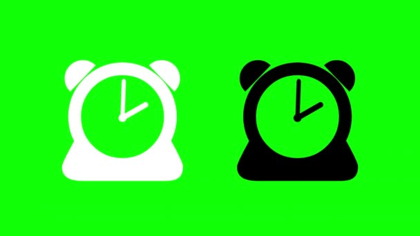 Horloges Cours Graphiques Mouvement Avec Fond Écran Vert — Video