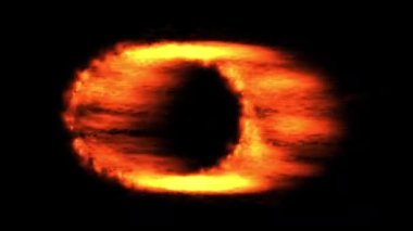 Sade siyah arkaplanı olan enerji portalı grafiklerini ateşle