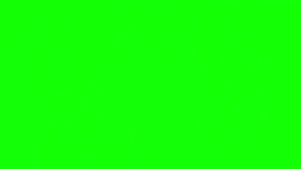 Twinkling Stars Circular Pattern Green Screen Background — Stock video