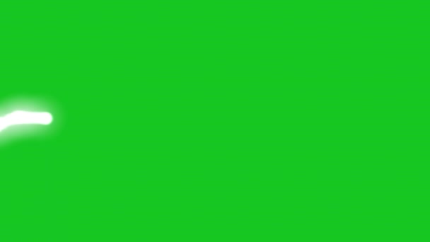 Магічна Графіка Руху Потоку Енергії Зеленим Екраном Фону — стокове відео