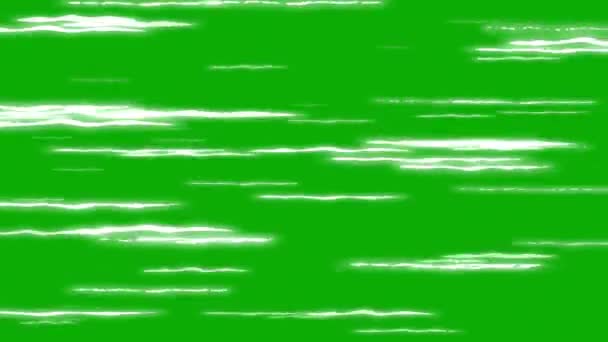 Light Energy Streaks Motion Graphics Green Screen Background — ストック動画