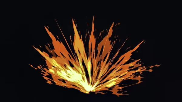 Piękna Ilustracja Smug Energii Ognia Czarnym Tle — Zdjęcie stockowe