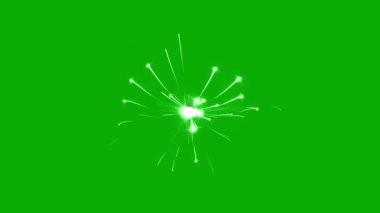 Parıltı yeşil ekran arkaplanlı akış grafiklerini parlatır
