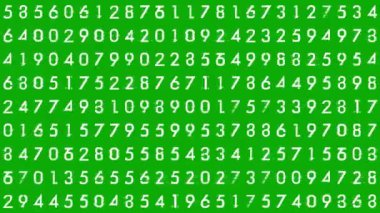 Yeşil ekran arkaplanındaki sayısal hata deseni
