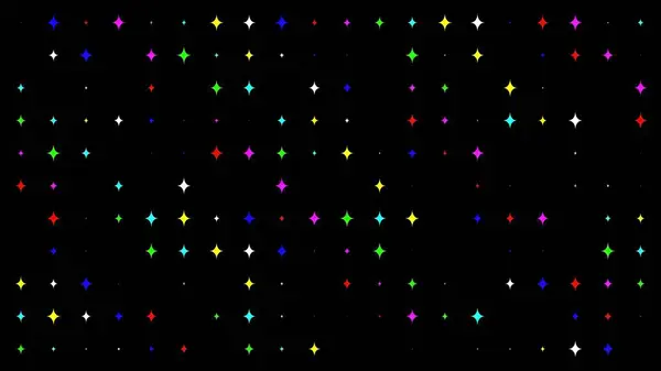 Sade siyah arkaplanda parlak yıldızların güzel bir çizimi