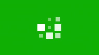 Yeşil ekran arkaplanlı dijital yükleme sembolü grafikleri
