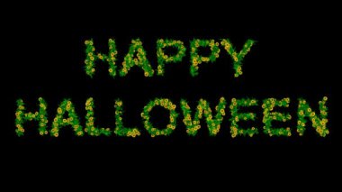 Sarı papatya çiçekleri ve sade siyah yapraklı Cadılar Bayramı mesajınız kutlu olsun.