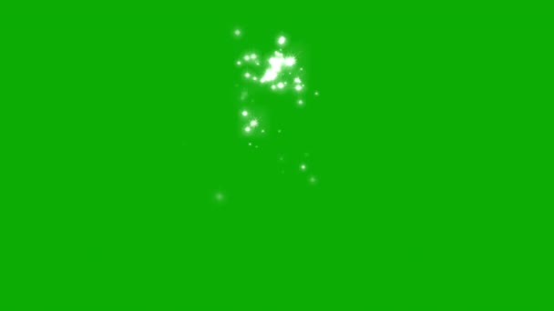 Shining Glitter Sparkles Green Screen Background — Stock Video
