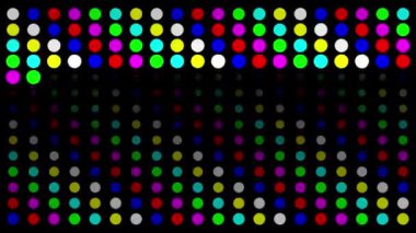 Sade siyah arkaplanda renkli daireler deseni