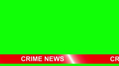 Suç Haberleri yeşil ekran arkaplanlı metin hareketi grafikleri