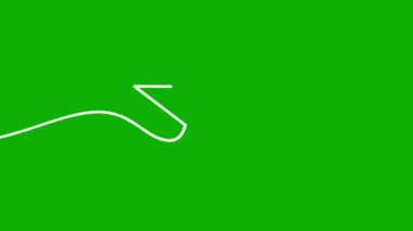 Yeşil ekran arkaplan ile kalp yolunda parlayan parıltı