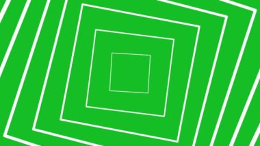 Beyaz karenin genişletilmesi yeşil ekran arka planına sahip hareket grafikleri şekillendirir