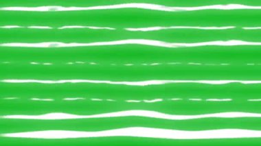 Yeşil ekran arka planına sahip beyaz enerji çizgileri hareket grafikleri