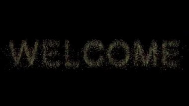 Sade siyah arka planda yerden çimen büyüten metni karşıla