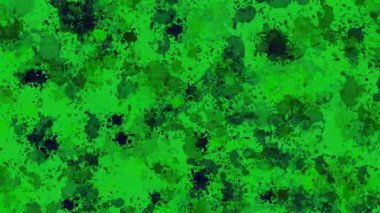 Siyah boya yeşil ekran arkaplanlı hareket grafikleri serpiyor