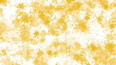 Sarı boya düz beyaz arkaplanlı hareketli grafikler serpiyor