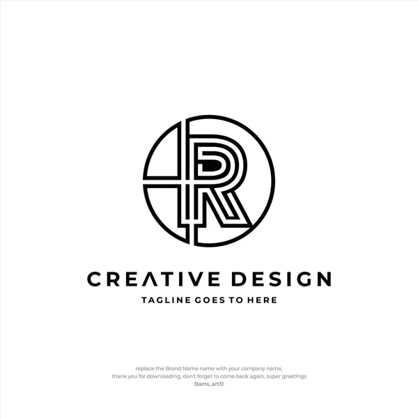 Carta Logo Design Criativo —  Vetores de Stock