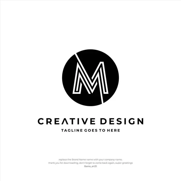 Letra Logotipo Círculo Design Criativo —  Vetores de Stock