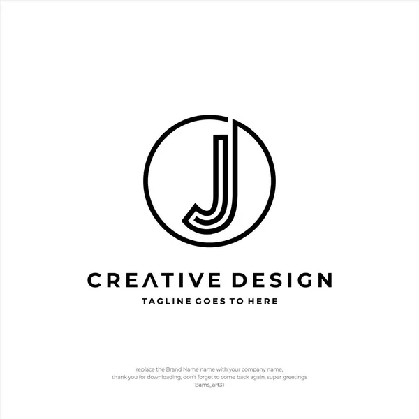 Logo Litery Circle Creative Design — Wektor stockowy