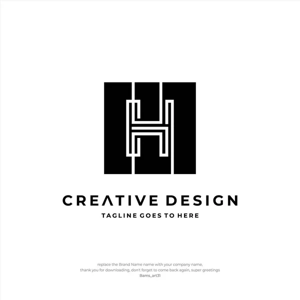 Letra Design Logotipo Logotipo Inicial Criativo Letra Carta Símbolo Carta —  Vetores de Stock
