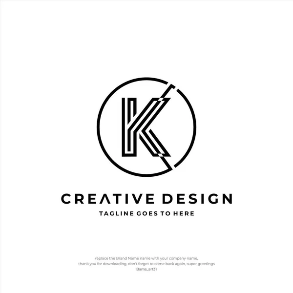 Początkowy Projekt Logo Litery Creative Design — Wektor stockowy