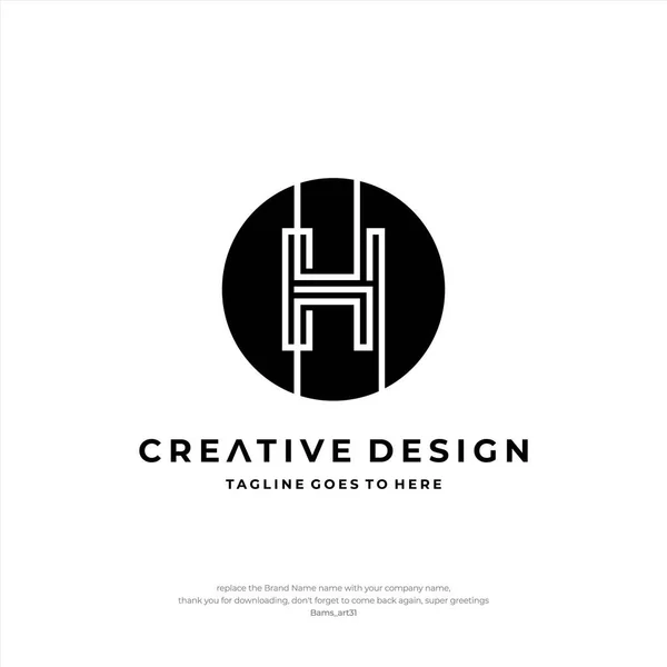 Projeto Inicial Logotipo Letra Design Criativo —  Vetores de Stock