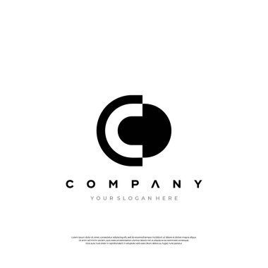 Klasik ve şık C harfi logo tasarımı CD Logo harfleri içerir