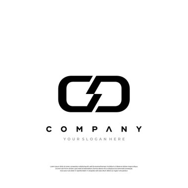 Profesyonel ve minimalist marka kimliği arayan işletmeler için mükemmel bir modern ve sofistike CD monogramı. Anahtar kelimeler: